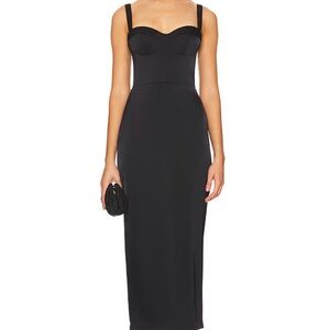 Black Midi Dress Revolve Katie May
